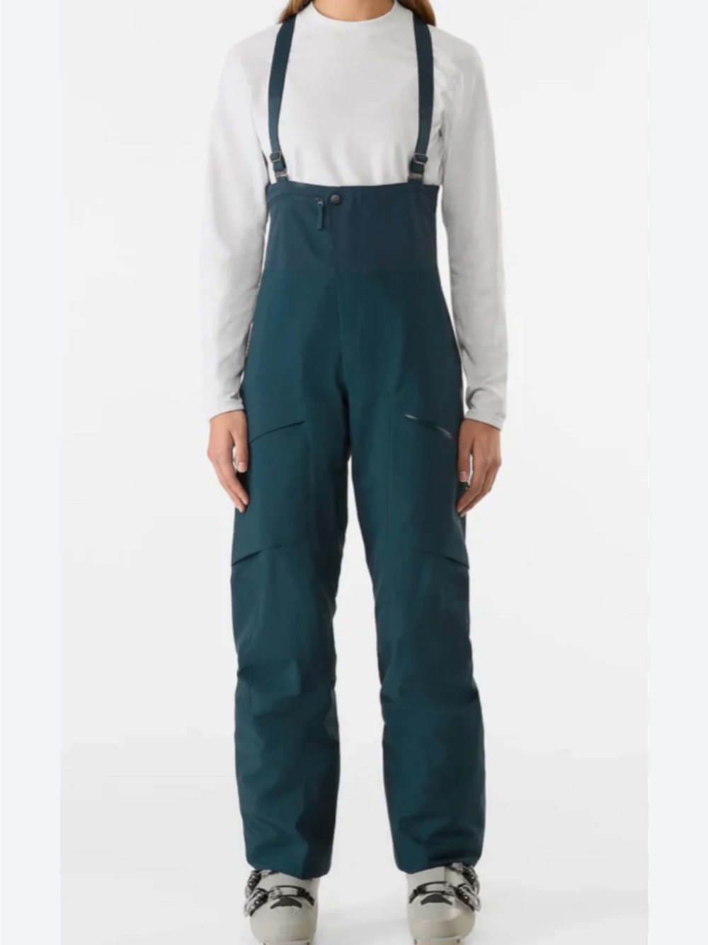 Arc'teryx Teal rush Bib Snow Pants with Adjustable Suspenders